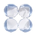 Прозрачные круглые накладки-протекторы для мебели (4.2*4.2*1.5 см). 4 шт., фото 5