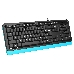 Клавиатура A4Tech Fstyler FKS10 черный/синий USB, фото 2