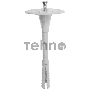 Дюбель для изоляционных материалов полипропиленовый, металлический стержень, 10 x 140 мм, 250 шт, ЗУБР