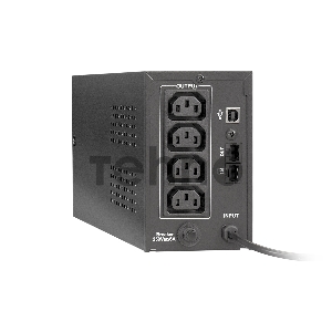 Источник бесперебойного питания ExeGate EP285472RUS Power Back BNB-850.LED.AVR.C13.RJ.USB <850VA/480W, LED, AVR,4*IEC-C13, RJ45/11, USB, Black>