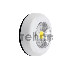 Фонарь-подсветка пушлайт СОВ + фасеточный рефлектор, самоклеющееся основание 3 Вт, 3 х ААА