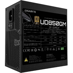 Блок питания Gigabyte ATX 850W GP-UD850GM 80+ gold 24+2x(4+4) pin APFC 120mm fan 8xSATA Cab Manag RTL