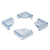 Прозрачные треугольные накладки-протекторы для мебели (4.3*4.3*2.1 см). 4 шт., фото 3