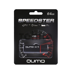 Носитель информации USB 3.0 QUMO 64GB Speedster QM64GUD3-SP-black