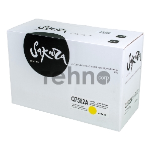Картридж SAKURA Q7582A для HPColor LaserJet 3800/3800n/3800dn/3800dtn/CP3505n/CP3505dn/CP3505x, желтый, 6000 к.