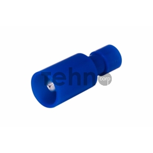 Разъем штекерный полностью изолированный штекер 4 мм 1.5-2.5 мм² (РШПи-п 2.5-4/РШИп 2-5-4) синий REXANT