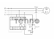 Реле контроля фаз CZF-310 (1 модуль; монтаж на DIN-рейке; 3х400/230+N 8А 1NO/NC IP20) F&F EA04.001.005