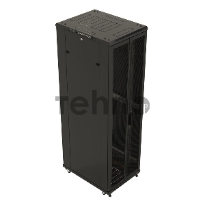 Шкаф напольный 19дюйм 42U 2055х800х1000мм TTB-4281-DD-RAL9004 перф. двери черн. Hyperline 392684