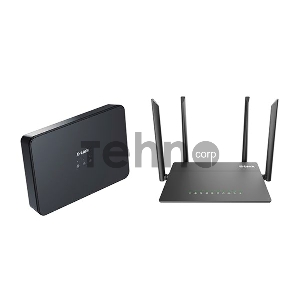 Роутер беспроводной D-Link DIR-815/S (DIR-815/SRU/S1A) 10/100BASE-TX/Wi-Fi черный