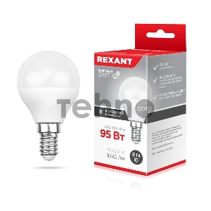 Лампа светодиодная Шарик (GL) 11,5 Вт E14 1093 Лм 6500 K холодный свет REXANT