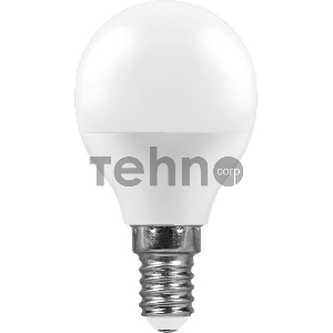 Лампа светодиодная LB-95 (7W) 230V E14 2700K G45 | 25478 | FERON