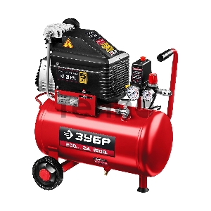 Компрессор воздушный безмасляный с набором аксессуаров, 200 л/мин, 24 л, 1500 Вт, ЗУБР