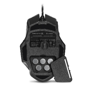 Игровая мышь Sharkoon Drakonia II Black (12 кнопок, 15000 dpi, USB, RGB подсветка)