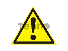 Наклейка знак безопасности «Внимание. Опасность» 150х150х150 мм REXANT