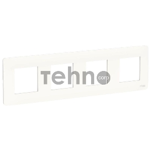 Рамка 4-м UNICA STUDIO бел. SchE NU200818