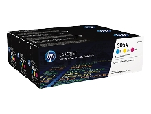 Тонер-картридж набор HP CF370AM № 305A голубой/пурпурный/желтый CLJ M451 (CE411A+CE412A+CE413A)