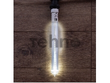 Сосулька светодиодная 30 см, 230 В, e27, двухсторонняя, 24х2 диодов, цвет диодов белый