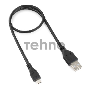 Кабель Gembird/Cablexpert CCP-mUSB2-AMBM-0.5M Кабель USB 2.0 Pro , AM/microBM 5P, 0.5м, экран, черный, пакет