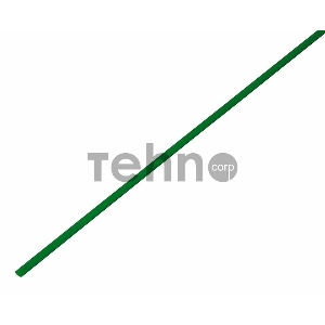 Термоусаживаемая трубка REXANT 1,0/0,5 мм, зеленая, упаковка 50 шт. по 1 м