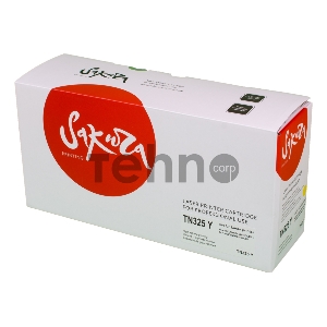 Картридж SAKURA TN325Y для Brother  HL-4140CN, HL-4150CDN, HL-4570CDW, HL-4570CDWT, DCP-9055CDN, DCP-9270CDN, MFC-9460CDN, MFC-9465CDN, MFC-9970CDW, желтый, 3500 к.