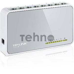 Коммутатор TP-Link SOHO   TL-SF1008D Коммутатор 8-port 10/100M mini Desktop Switch, 8 10/100M RJ45 ports, Plastic case