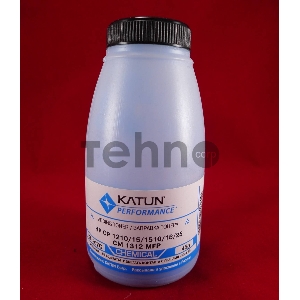 Тонер HP CP 1210/15/1510/18/25/CM 1312 MFP Cyan, химический (фл.45г.) Katun фас. Россия