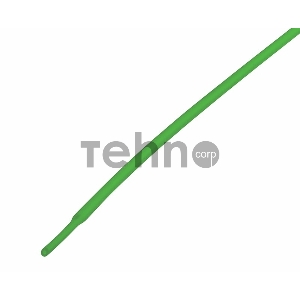 Термоусаживаемая трубка REXANT 1,0/0,5 мм, зеленая, упаковка 50 шт. по 1 м