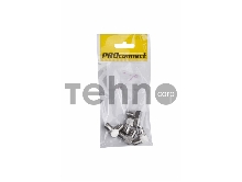 Переходник антенный, (гнездо F - гнездо TV), угловой (5шт.) (пакет)  PROconnect