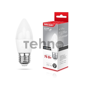 Лампа светодиодная Свеча (CN) 9,5 Вт E27 903 Лм 6500 K холодный свет REXANT