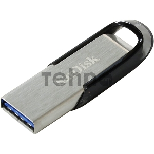 Флеш Диск Sandisk 128Gb Cruzer Ultra Flair SDCZ73-128G-G46 USB3.0 серебристый/черный