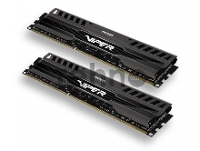 Модуль памяти Patriot DIMM DDR3 VIPER3 16Gb KIT (8GbX2) 1600MHz CL9 [PV316G160C9K] Black