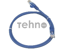 Кабель Патч-корд Lanmaster UTP LAN-PC45/U5E-1.0-BL вилка RJ-45-вилка RJ-45 кат.5е 1м синий LSZH (уп.:1шт)