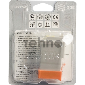 Картридж струйный Cactus CS-BCI24CL цветной для Canon S200/ S200x/ S300/ S330/ S330 Photo (12,6ml)