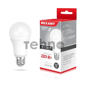 Лампа светодиодная Груша A80 25,5 Вт E27 2423 Лм 6500 K холодный свет REXANT