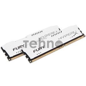 Модуль памяти Kingston DIMM DDR3 8GB (PC3-12800) 1600MHz Kit (2 x 4GB)  HX316C10FWK2/8 HyperX Fury Series CL10 White