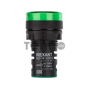 Матрица светодиодная AD22-230 В зеленая REXANT