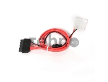 Кабель Gembird/Cablexpert Кабель Combo miniSATA , molex+SATA/miniSATA, 6pin+7pin, (длина инт-35см, пит-30см),(CC-SATA-C2)