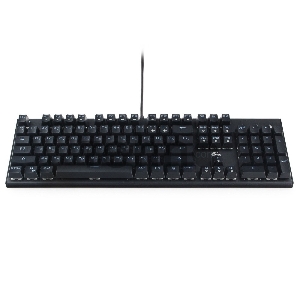 Клавиатура механ Gembird KB-G550L, USB, черн, переключатели Outemu Blue, 104 клавиши, подсветка 6 цветов 20 режимов, FN, кабель тканевый 1.8м