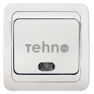 Выключатель 1-кл. CLASSICO с подсвет. 2121 бел. ASD / IN HOME 4680005959853