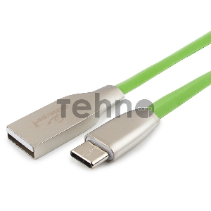 Кабель USB 2.0 Cablexpert CC-G-USBC01Gn-1M, AM/Type-C, серия Gold, длина 1м, зеленый, блистер Кабель USB 2.0 Cablexpert CC-G-USBC01Gn-1M, AM/Type-C, серия Gold, длина 1м, зеленый, блистер