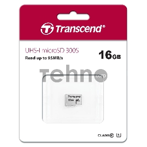 Флеш карта microSD 16GB Transcend microSDHC Class 10 UHS-1 U1, (без адаптера), TLC Флеш карта microSD 16GB Transcend microSDHC Class 10 UHS-1 U1, (без адаптера), TLC