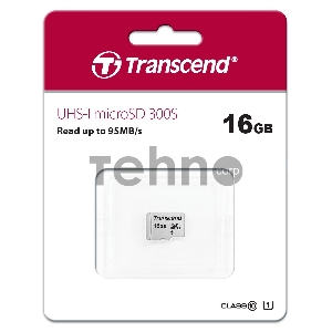 Флеш карта microSD 16GB Transcend microSDHC Class 10 UHS-1 U1, (без адаптера), TLC