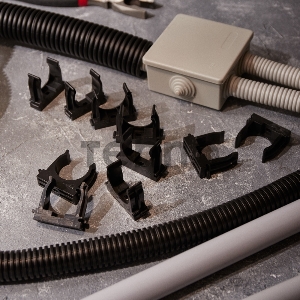 Крепеж-клипса для монтажного пистолета Ø 32 мм, черная (50 шт/уп) REXANT