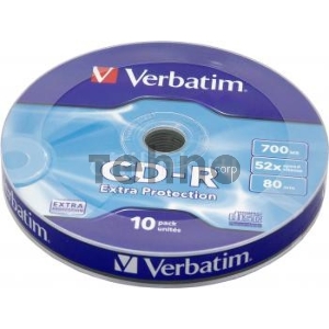 Диск CD-R Verbatim 700Mb 52x Cake Box (10шт) (43725)