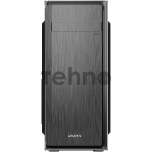 Корпус Digma DC-ATX100-U2 черный без БП ATX 2xUSB2.0 audio