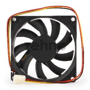 Вентилятор Gembird Вентилятор 80x80x15, подшипник, 3 pin, провод 30 см (D8015BM-3)