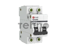 Автоматический выключатель EKF mcb4729-2-40C 2P 40А (C) 4,5кА ВА 47-29 EKF Basic
