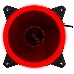 Вентилятор Aerocool REV Red , 120x120x25мм, цвет светодиодов : красный, подсветка в виде двойного кольца, 3+4-Pin, 1200 об/мин, 41,3 CFM, 15,1 дБА, фото 2