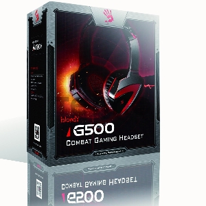 Гарнитура  A4Tech Bloody G500 черный/красный (1.5 м) микрофон
