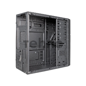 Корпус Miditower ExeGate XP-402U Black, ATX, <XP450, Black,120mm>, 2*USB+1*USB3.0, Audio
